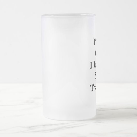 Ich bin nicht verrücktes Liebe-Schaf I gerade, das Mattglas Bierglas (Mittel)