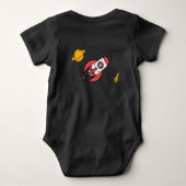 Ich bin nicht von hier, Baby Jersey Bodysuit Baby Strampler (Rückseite)