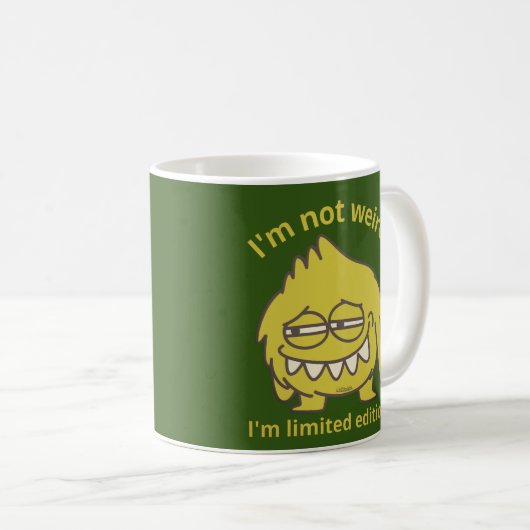 ICH BIN NICHT WEIRD, ICH BIN BEGRENZT EDITION lust Kaffeetasse (VorderseiteRechts)