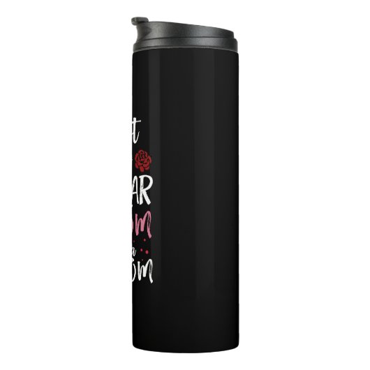 Ich bin nicht wie eine normale Mama eine Coole Mam Thermosbecher (Nach rechts gedreht)