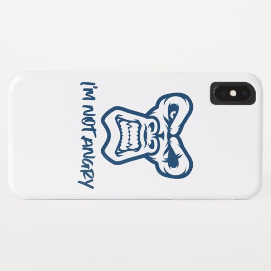 Ich bin nicht wütend, der Affe Case-Mate iPhone Hülle (Rückseite (Horizontal))