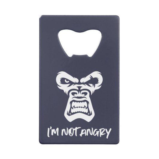 Ich bin nicht wütend, der Affe Geldbeutel Flaschenöffner (Vorderseite)
