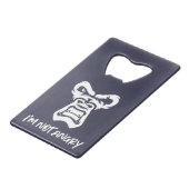 Ich bin nicht wütend, der Affe Geldbeutel Flaschenöffner (Vorderseite Schrägansicht)