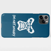 Ich bin nicht wütend, der Affe iPhone Hülle (Rückseite (Horizontal))