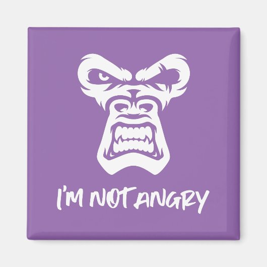 Ich bin nicht wütend, der Affe Magnet (Vorne)