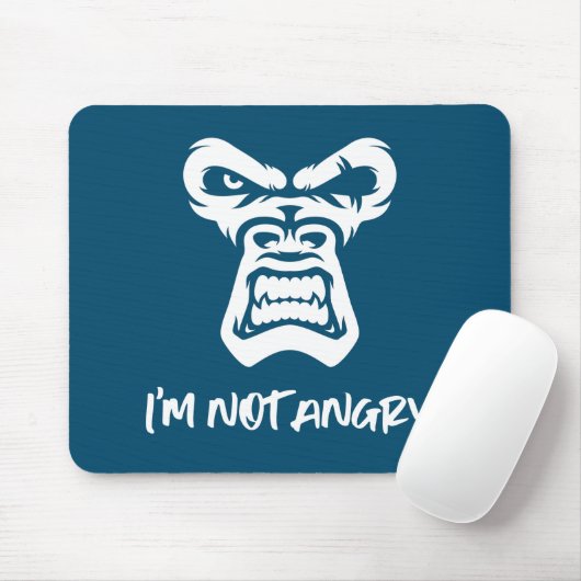 Ich bin nicht wütend - der Affe Mousepad (Mit Mouse)