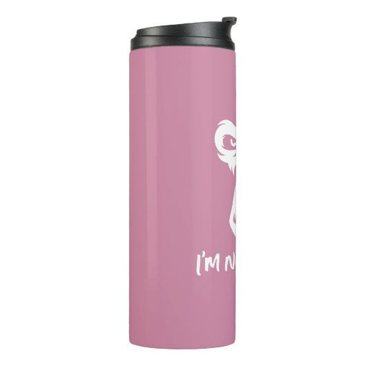 Ich bin nicht wütend, der Affe Thermosbecher (Nach links gedreht)