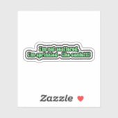 Ich bin nicht zerstreut, ich bin bespült - wie Kon Aufkleber (Blatt)