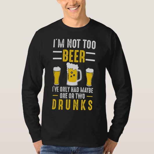 Ich bin nicht zu Bierbrauen Vater T-Shirt (Vorderseite)