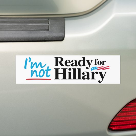 Ich bin nicht zu Hillary - .png bereit Autoaufkleber (Auf Auto)