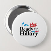 Ich bin nicht zu Hillary - .png bereit Button (Vorne & Hinten)