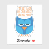 Ich bin nicht zufällig.. Aufkleber - blau (Blatt)