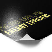 Ich bin nicht zufällig energieeffizient fotodruck (Ecke)