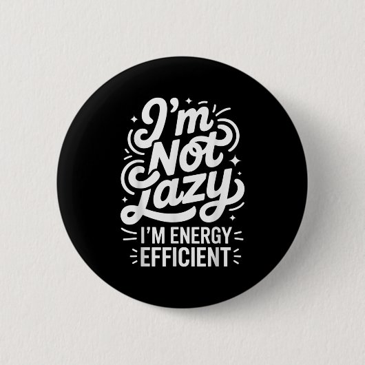 Ich bin nicht zufällig energieeffizient - Funny Sa Button (Vorderseite)