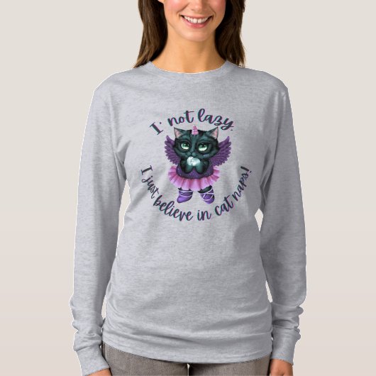 Ich bin nicht zufällig glaube ich einfach an Katze T-Shirt (Vorderseite)