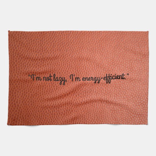 Ich bin nicht zufällig, ich bin energiesparend Küc Geschirrtuch (Horizontal)