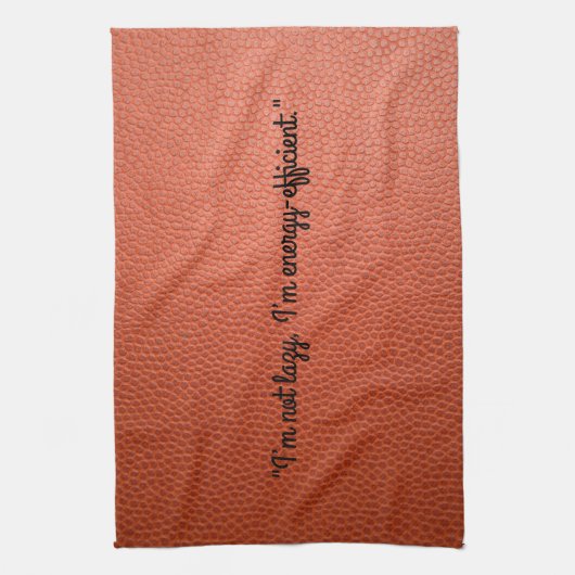Ich bin nicht zufällig, ich bin energiesparend Küc Geschirrtuch (Vertikal)