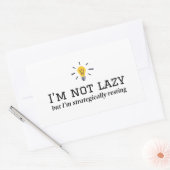 Ich bin nicht zufällig - strategisch das Design wi Rechteckiger Aufkleber (Umschlag)