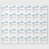 Ich bin nie in den Bergen verloren, es ist wo... Geschenkpapier (Flach)