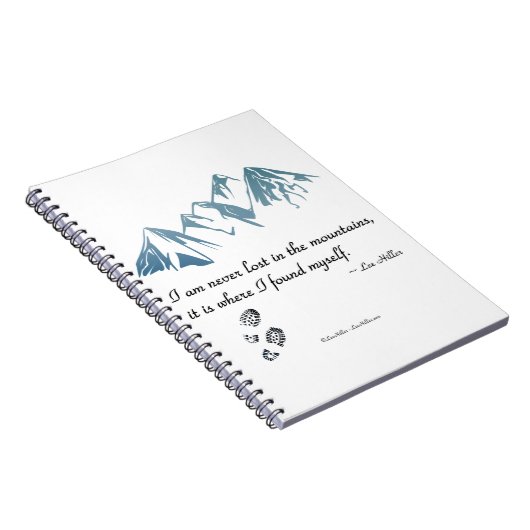 Ich bin nie in den Bergen verloren, es ist wo... Notizblock (Rechte Seite)