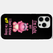 Ich bin Niedlich, aber WTF tue ich Case-Mate iPhone Hülle (Rückseite (Horizontal))