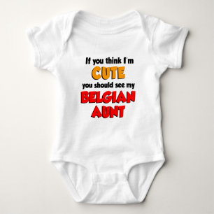 Ich bin Niedlich belgische Tante. Baby Strampler