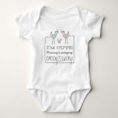 Ich bin Niedlich, Daddy's Lucky Funny Baby T - Shi Baby Strampler (Vorderseite)