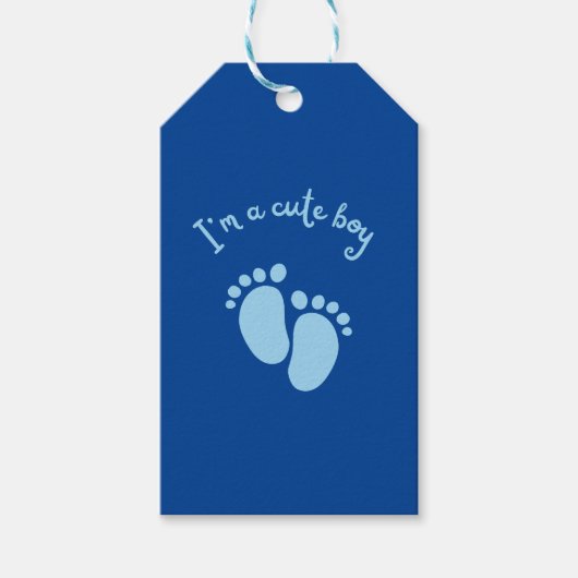 Ich bin niedlich geschenkanhänger (Vorderseite)