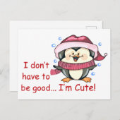 Ich bin Niedlich Postkarte (Vorne/Hinten)