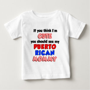 Ich bin Niedlich Puerto-Amerikaner-Mami Baby T-shirt