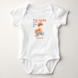 Ich bin Niedlich und ich weiß es - Baby Fox Strampler