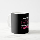 Ich bin Niedliche Anwaltsfrau Kaffeetasse (Vorderseite Links)