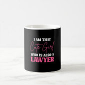 Ich bin Niedliche Anwaltsfrau Kaffeetasse (Mittel)