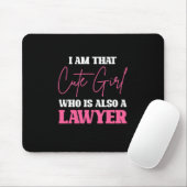 Ich bin Niedliche Anwaltsfrau Mousepad (Mit Mouse)