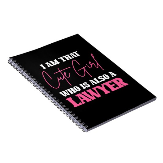Ich bin Niedliche Anwaltsfrau Notizblock (Rechte Seite)