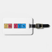Ich bin Niedliche Periodic-Tabelle Gepäckanhänger (Vorderseite horizontal)