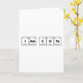 Ich bin Niedliche Periodic-Tabelle Karte (Gelbe Blume)