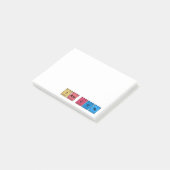 Ich bin Niedliche Periodic-Tabelle Post-it Klebezettel (angewinkelt)