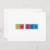 Ich bin Niedliche Periodic-Tabelle Postkarte (Vorne/Hinten)