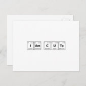 Ich bin Niedliche Periodic-Tabelle Postkarte (Vorne/Hinten)