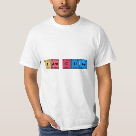Ich bin Niedliche Periodic-Tabelle T-Shirt (Vorderseite)