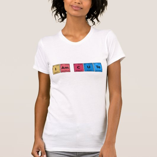 Ich bin Niedliche Periodic-Tabelle T-Shirt (Vorderseite)