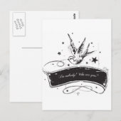 "Ich bin niemand. Wer sind Sie? " Postkarte (Vorne/Hinten)