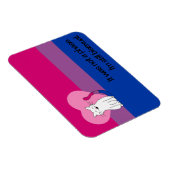 Ich bin noch Bisexuelle Katze mit Bisexueller Flag Magnet (Rechte Seite)