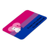 Ich bin noch Bisexuelle Katze mit Bisexueller Flag Magnet (Linke Seite)
