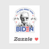 Ich bin noch immer mit Biden gereist Aufkleber (Blatt)