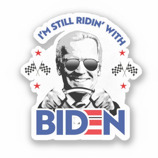Ich bin noch immer mit Biden gereist Aufkleber (Vorderseite)