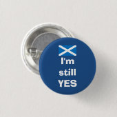 Ich bin noch ja schottisches button (Vorne & Hinten)