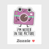 Ich bin noch nie in der Fotokina Aufkleber (Blatt)