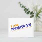 Ich bin Norwegen Postkarte (Stehend Vorderseite)